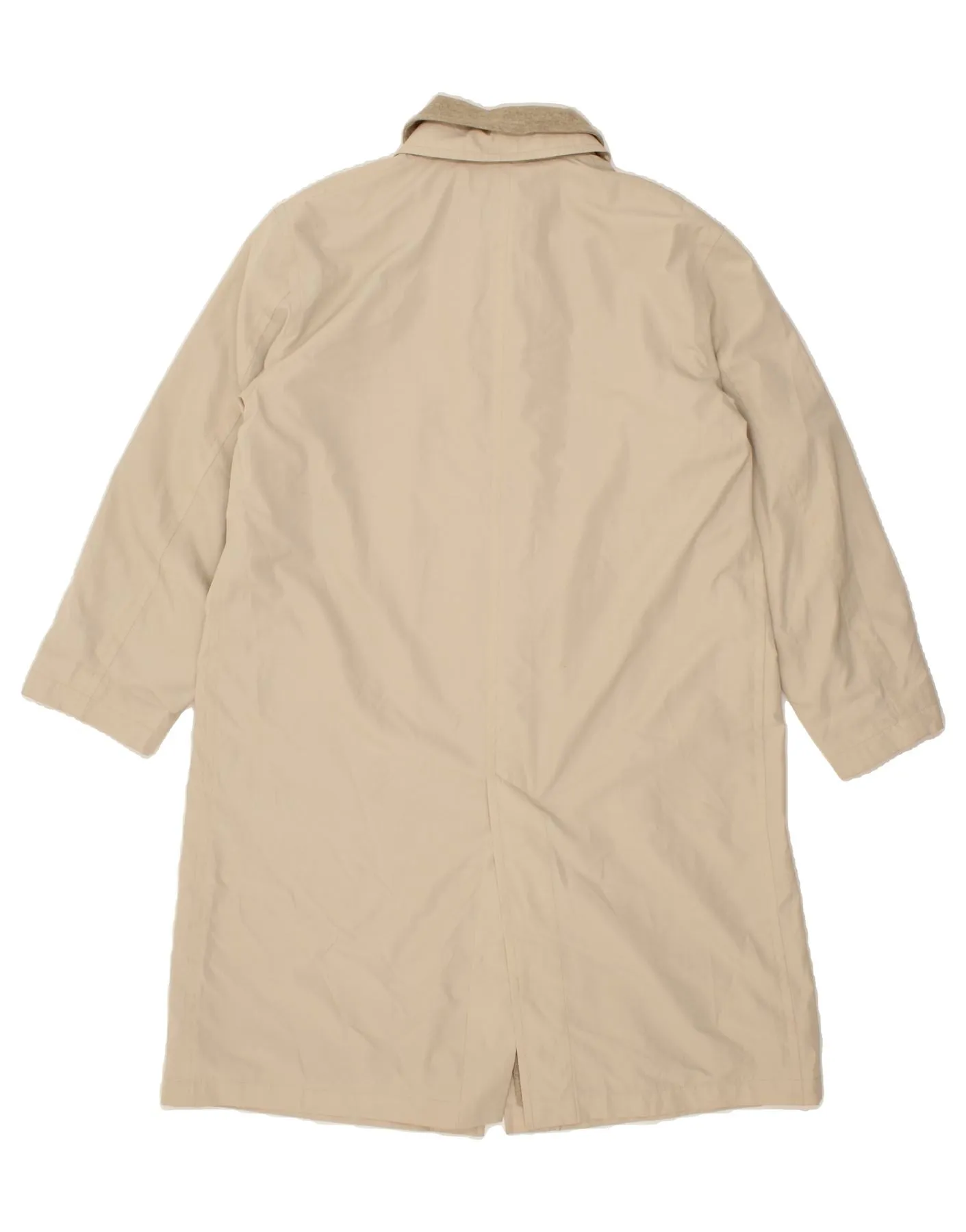 ALLEGRI Womens Overcoat UK 14 Large Beige Polyester