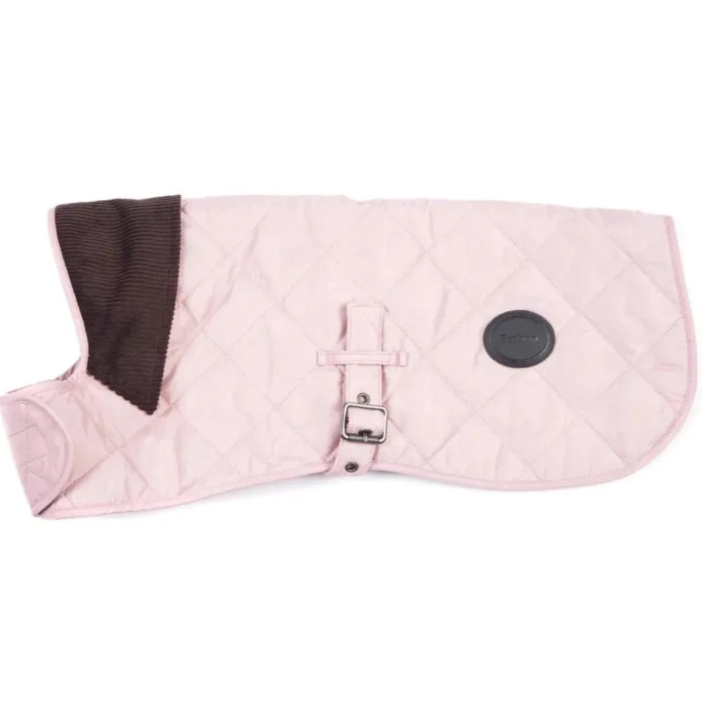 Barbour Large Quilted Dog Coat In Pink