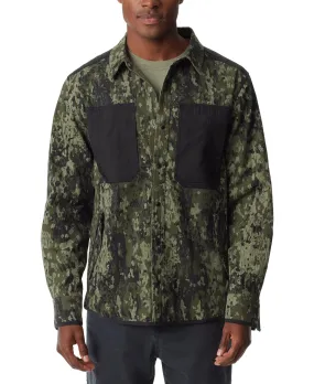 BASS OUTDOOR Mens Quilted Camo Worker Shirt Jacket Green 2XL