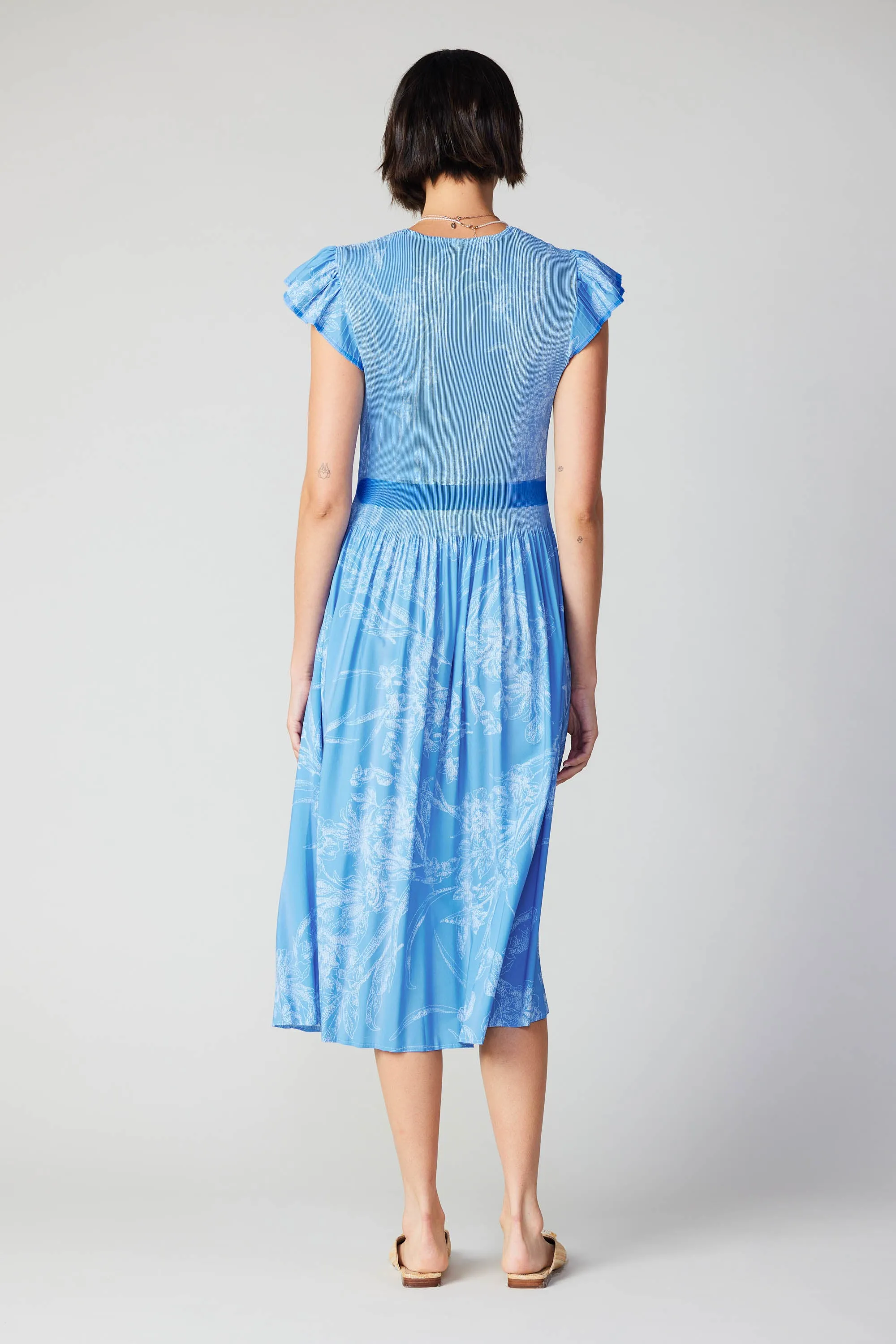 Carolina Pleated Skirt Midi Dress