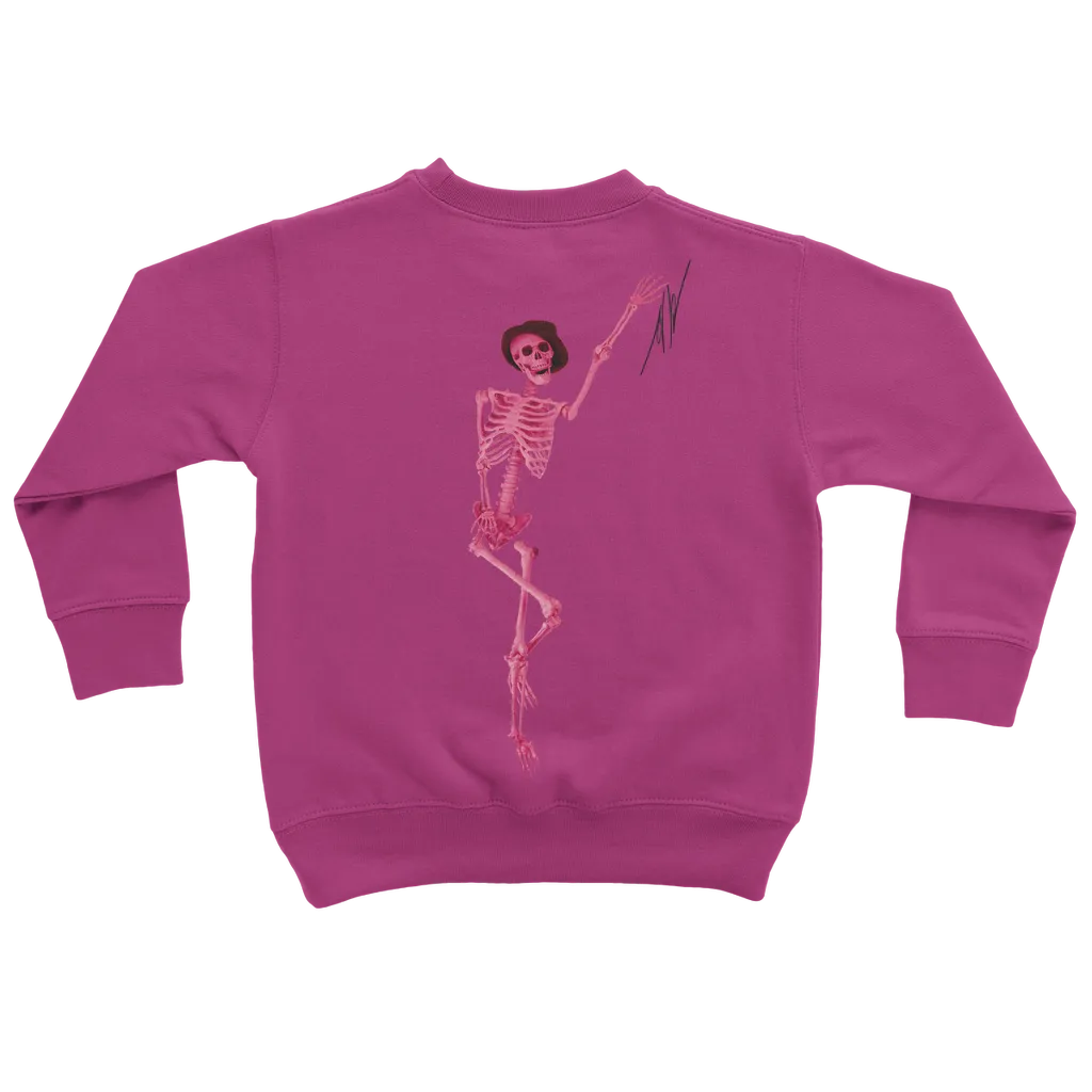 CAUGHT TINY RED HANDED Kids Sweatshirt