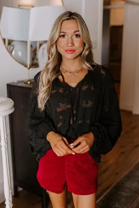 Chit Chat Over Cocktails Jacquard Top
