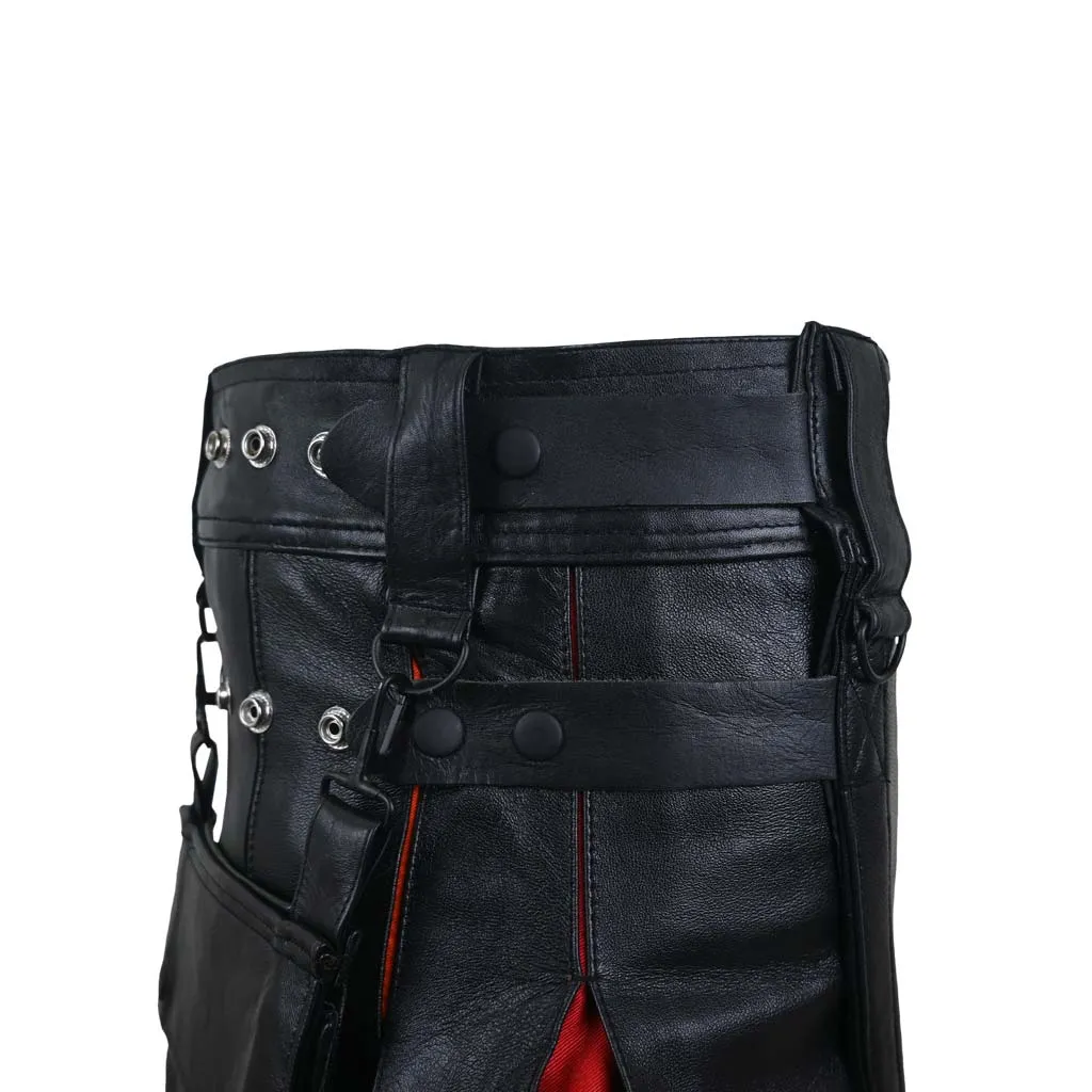 Custom LGBTQ Leather Kilt Rainbow