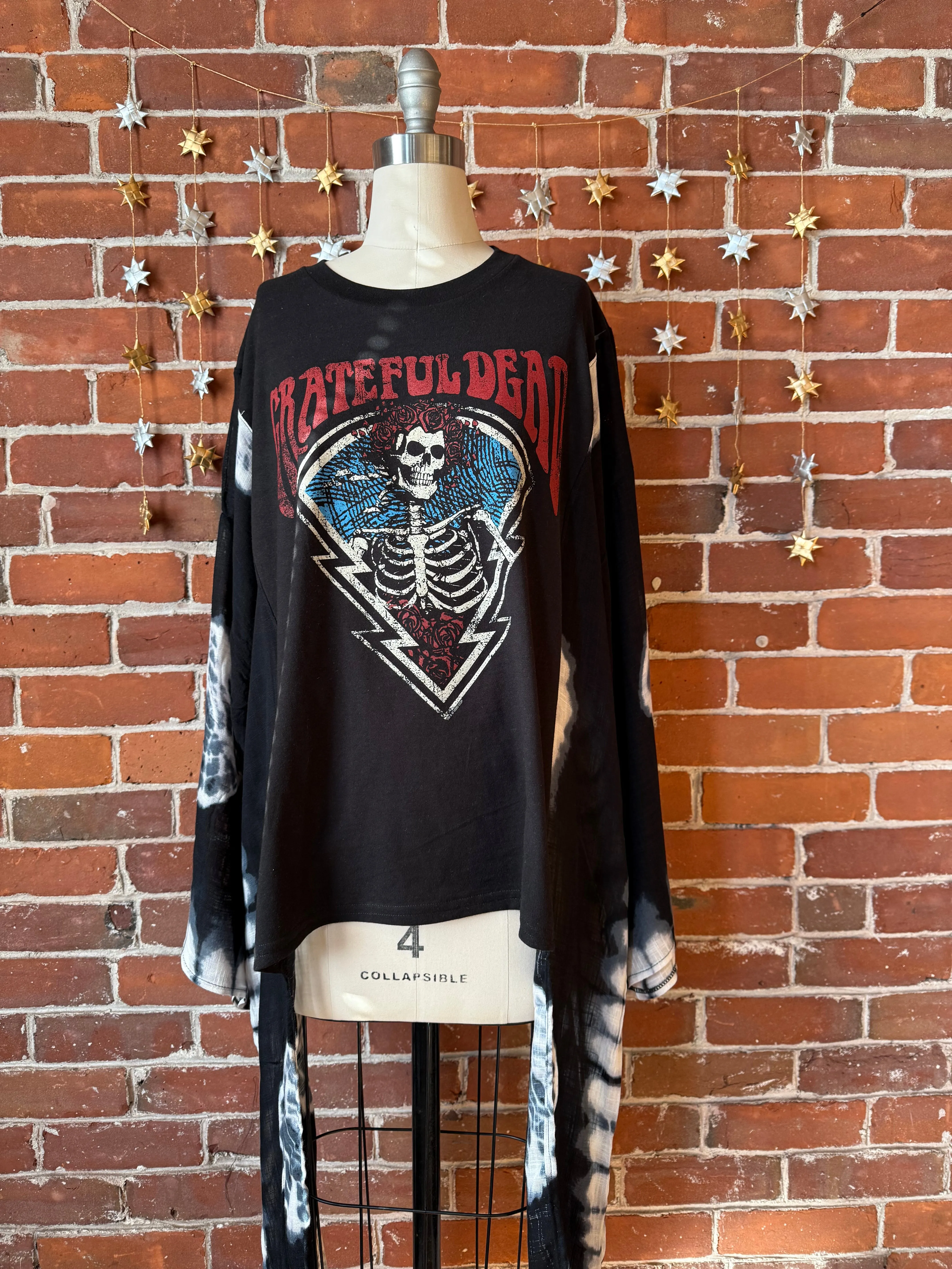 Grateful Dead Inspired Hybrid Tie Dye Hi Lo Top