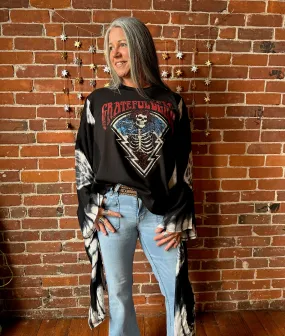 Grateful Dead Inspired Hybrid Tie Dye Hi Lo Top