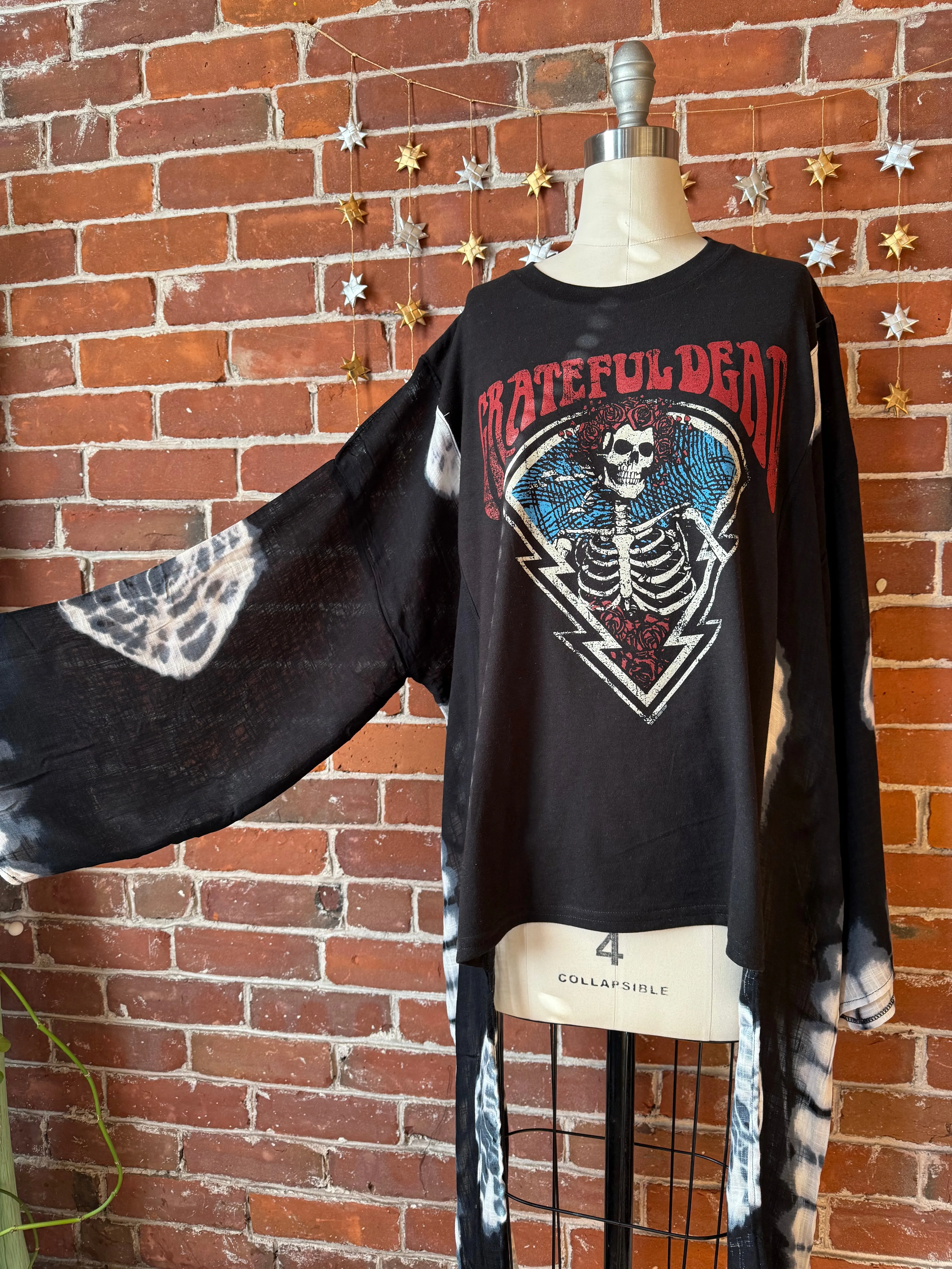 Grateful Dead Inspired Hybrid Tie Dye Hi Lo Top