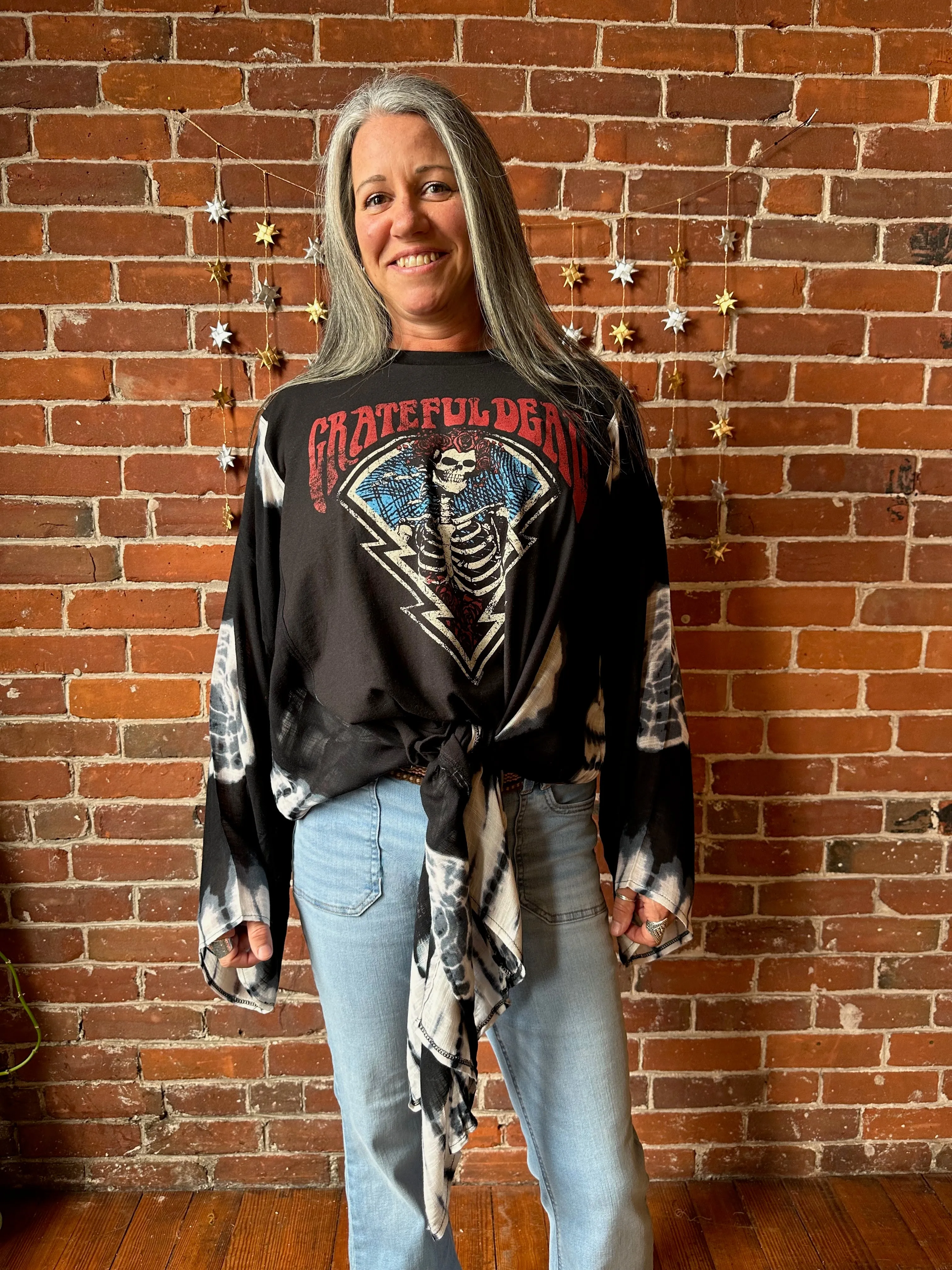 Grateful Dead Inspired Hybrid Tie Dye Hi Lo Top