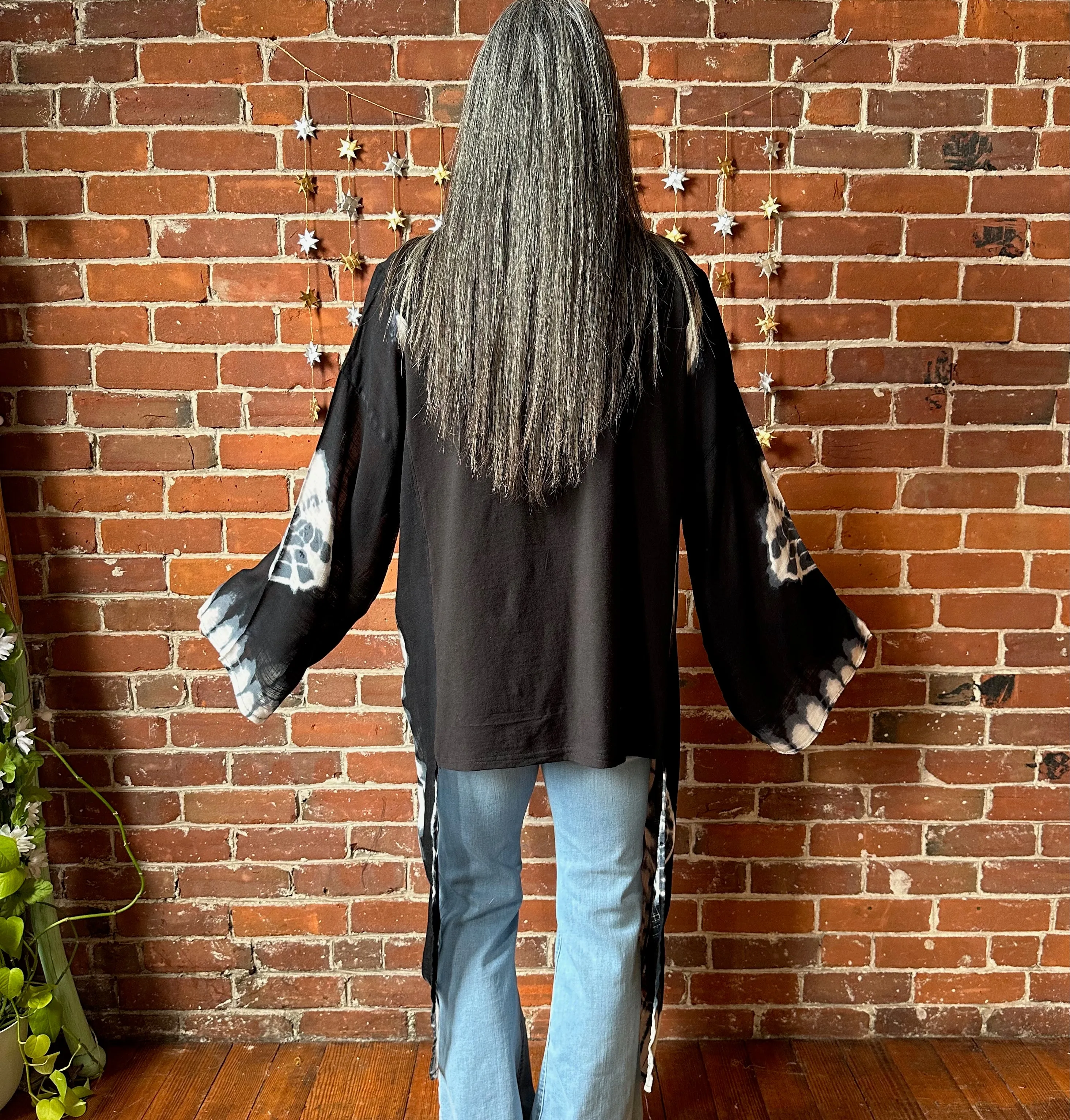 Grateful Dead Inspired Hybrid Tie Dye Hi Lo Top