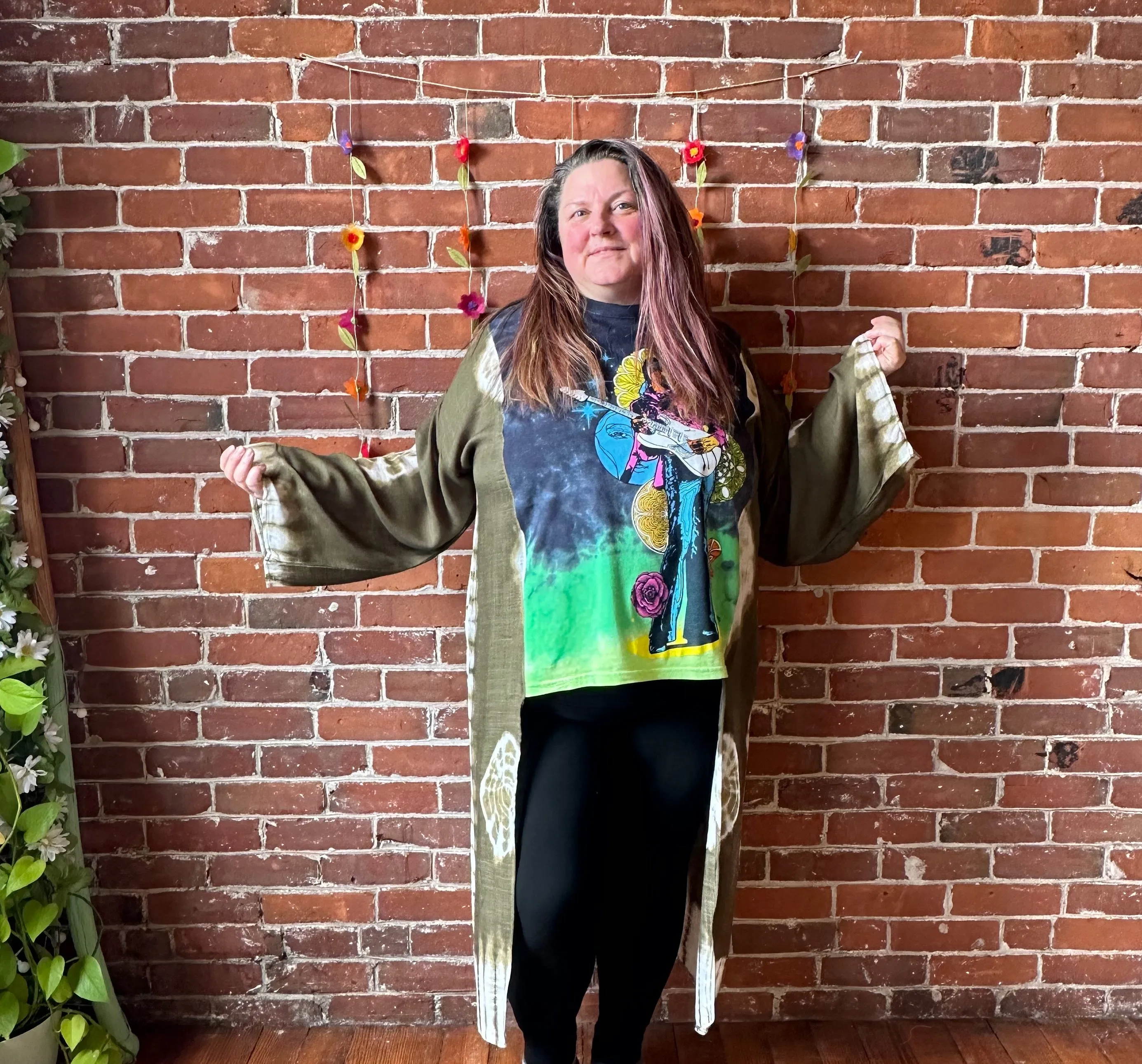 Jimi Hendrix Inspired Hybrid Tie Dye Hi Lo Top