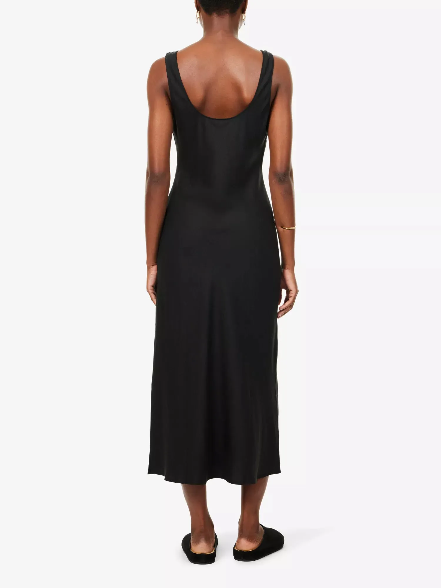 Kailani Dress Satin Crepe Black
