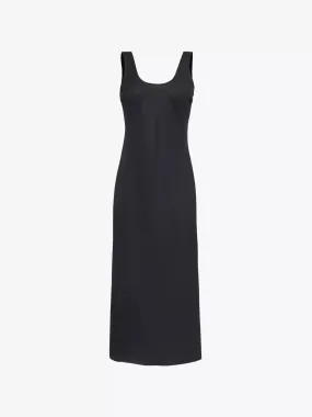 Kailani Dress Satin Crepe Black