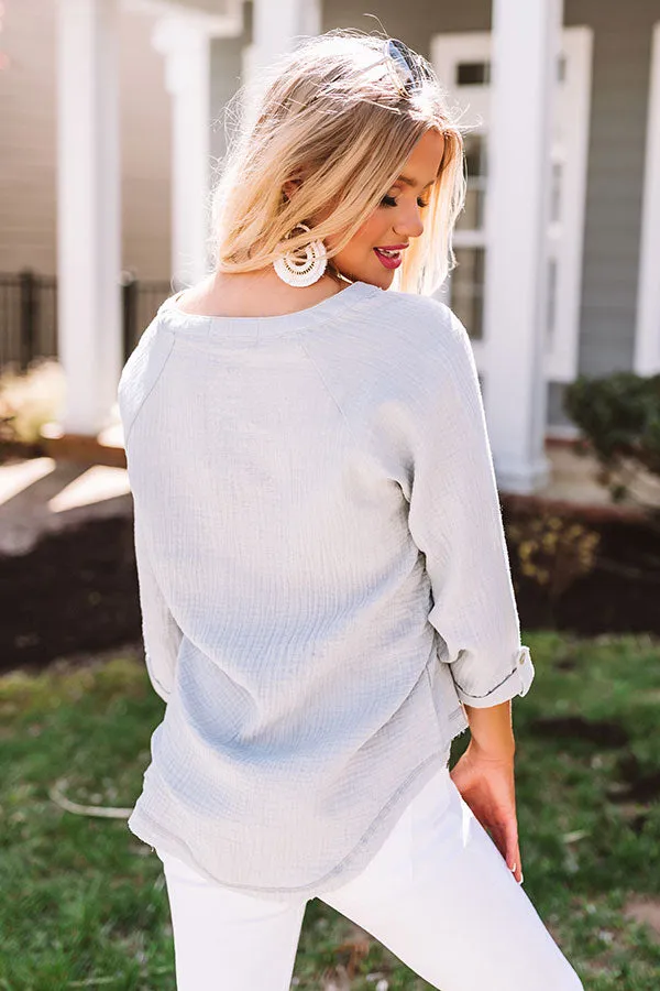 Oceanside Chat Shift Top