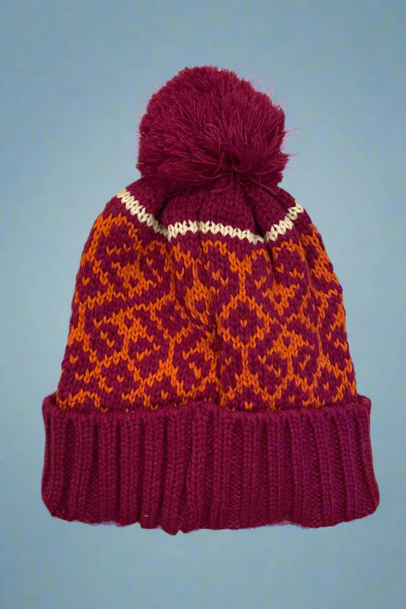 Pattern Knit Beanie