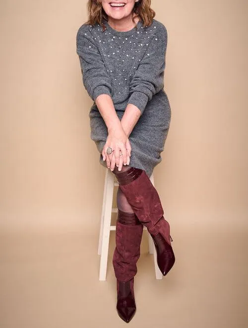 Pearl knit dress