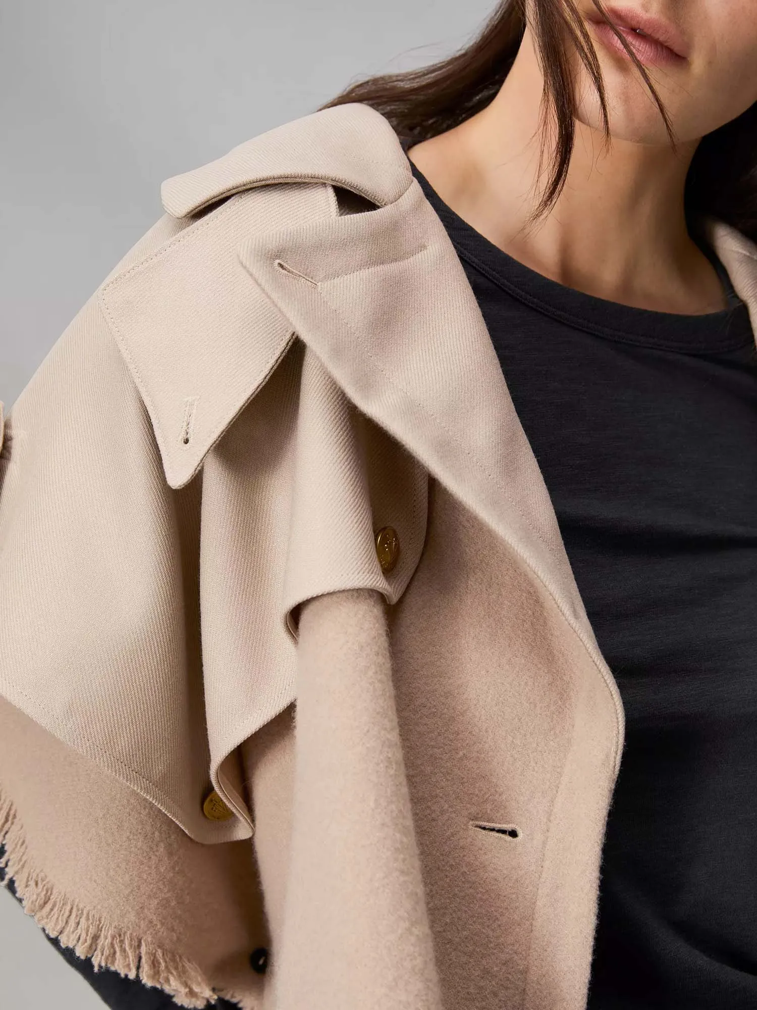 Rag & Bone Wool Trench Poncho