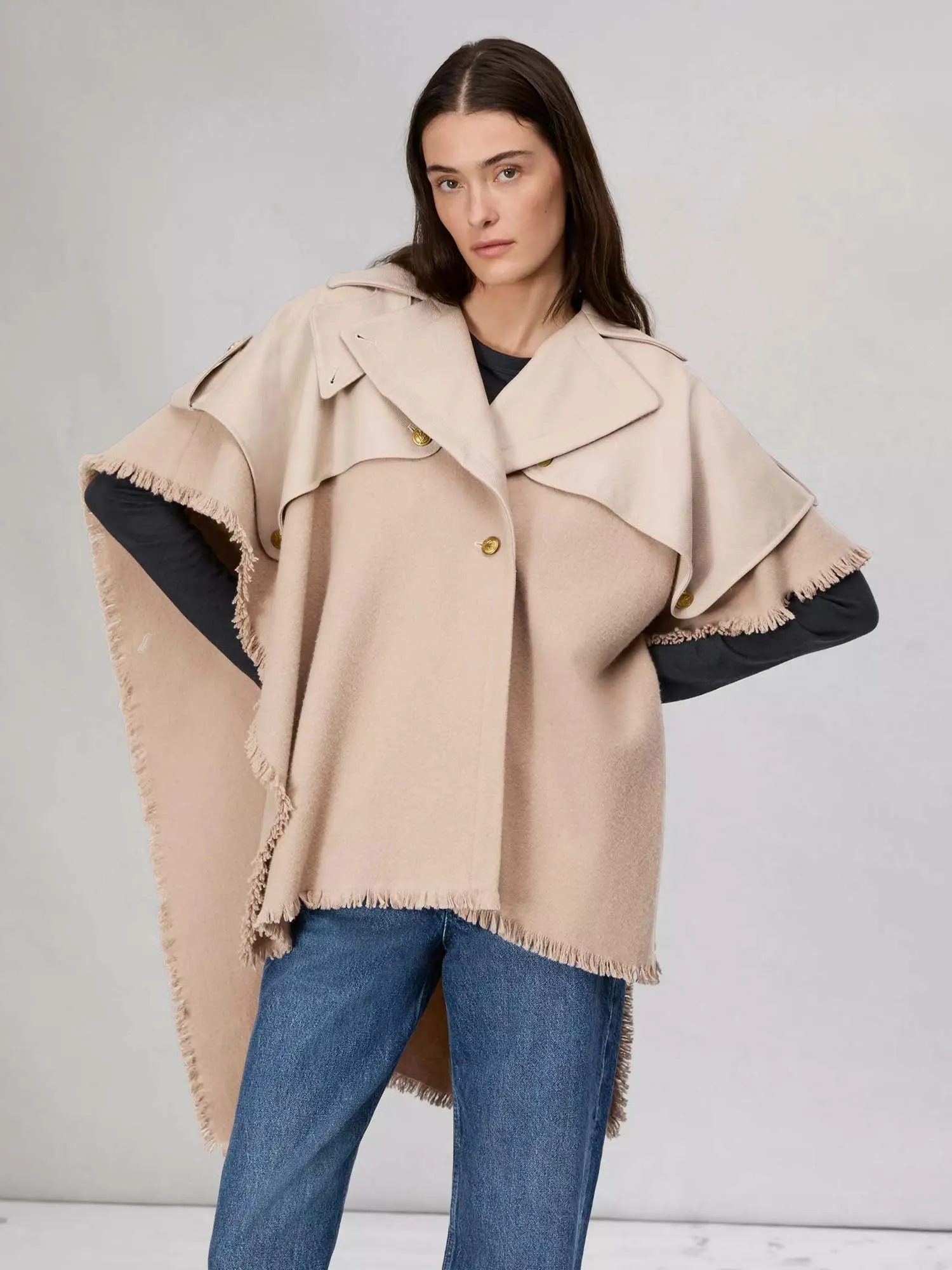 Rag & Bone Wool Trench Poncho