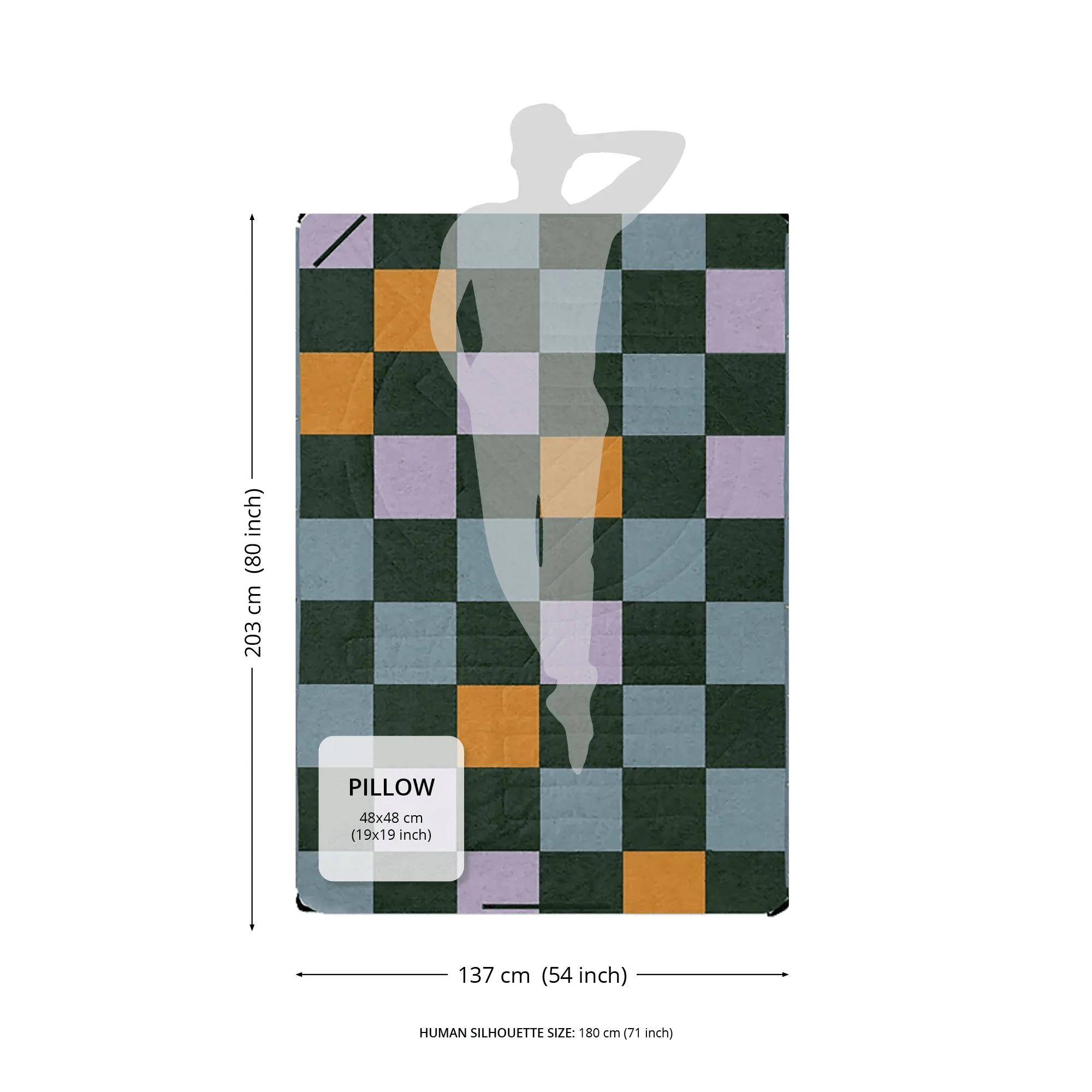 VOITED Compact Picnic & Beach Blanket - Sunscape