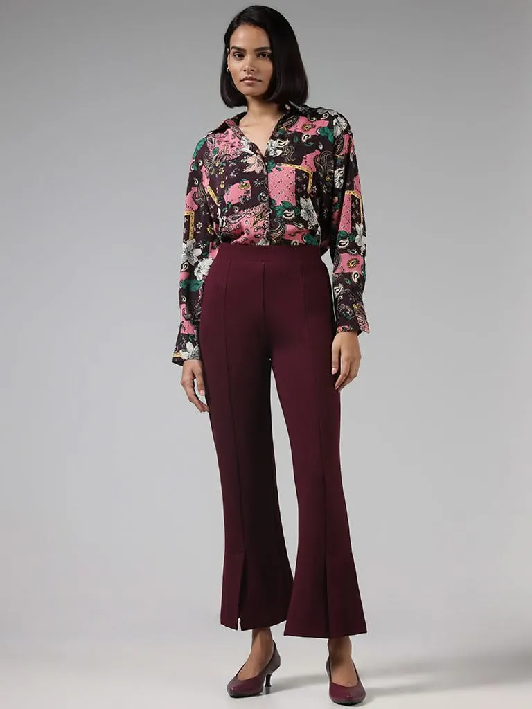 Wardrobe Brown Printed Shirt